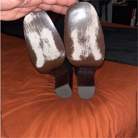 Tory Burch Calf Leather Banana Heel Boot chocolate Brown John Coco 8 - Picture 4 of 8